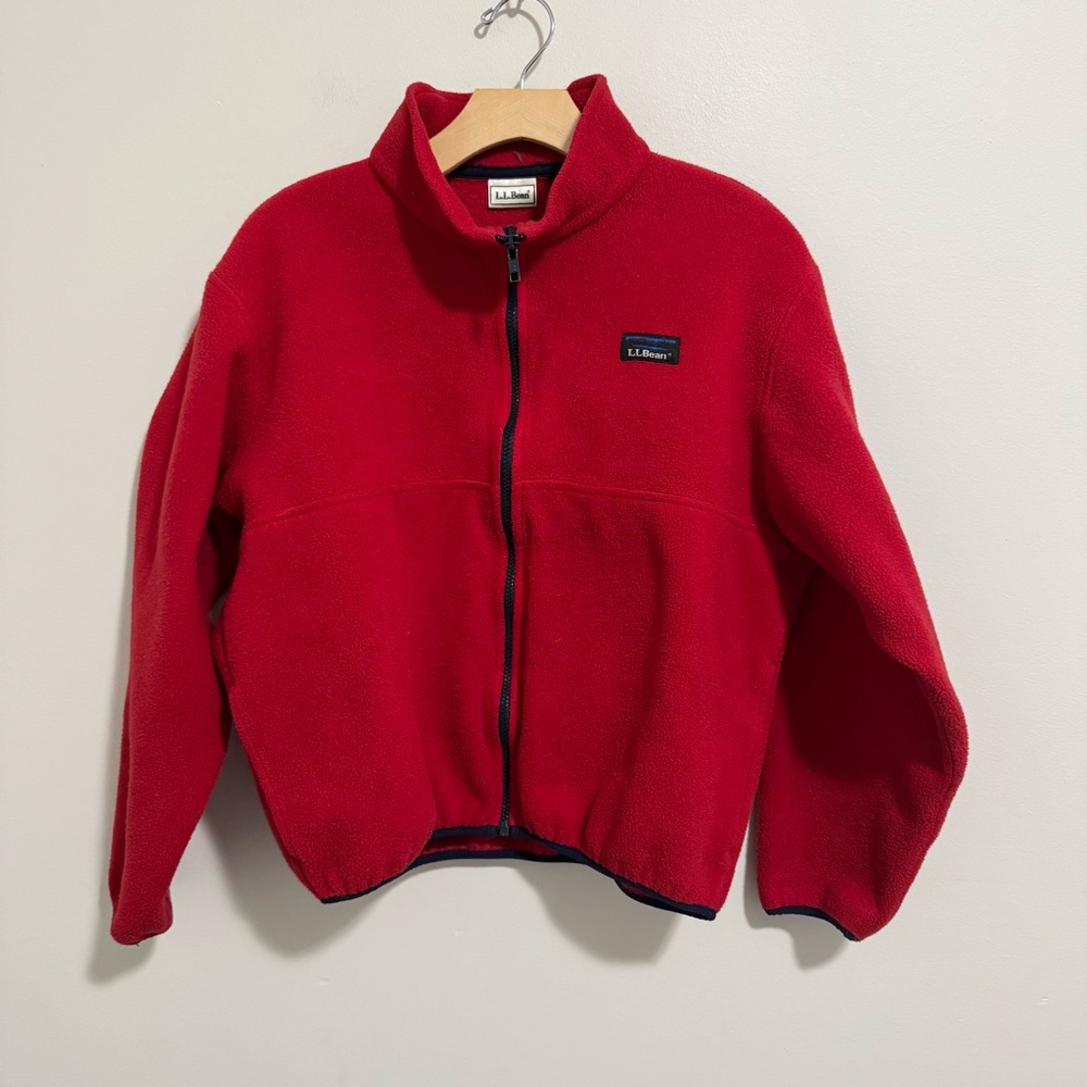 Vintage LL Bean Red Fleece Jacket